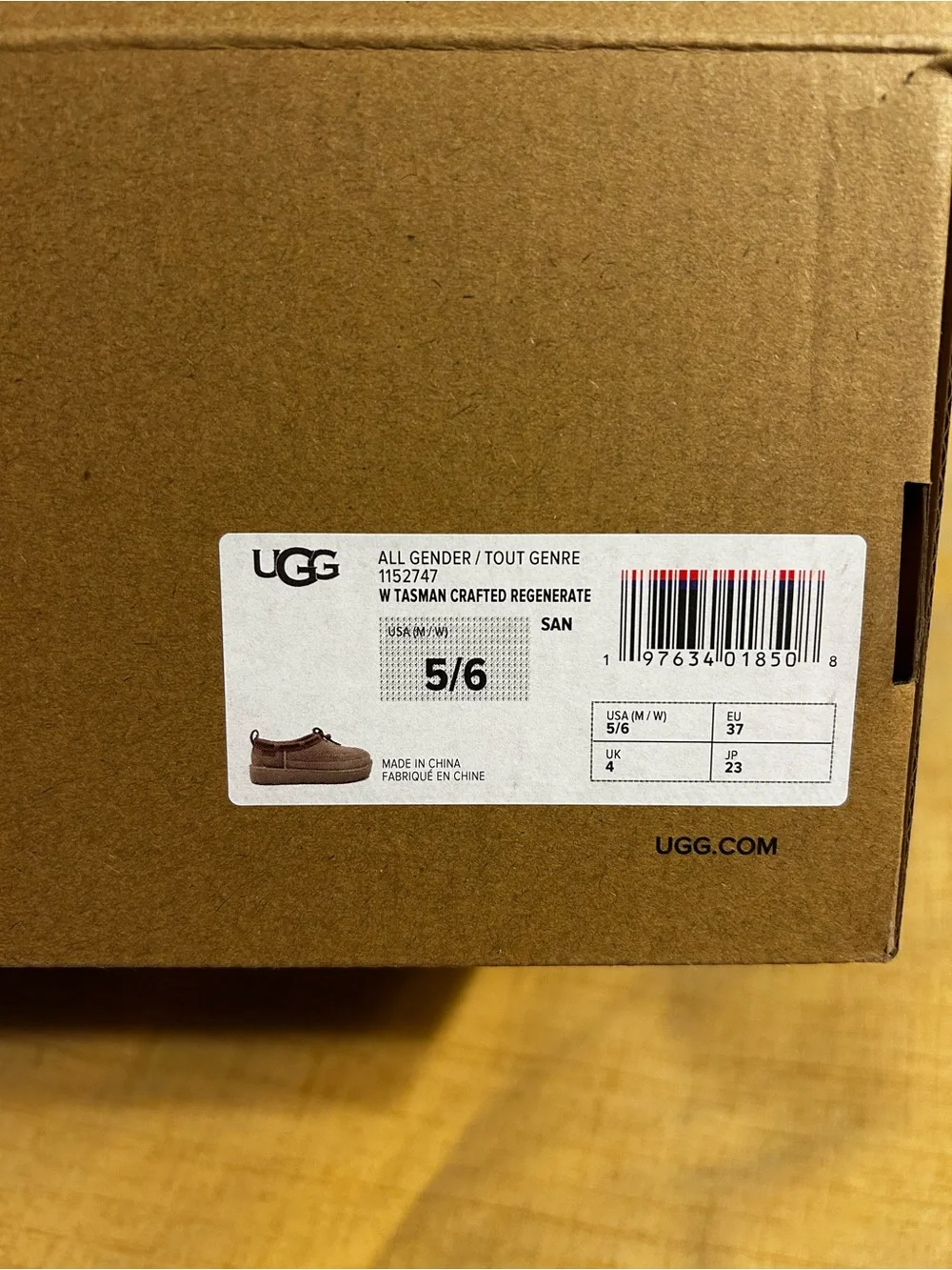 UGG Kids' Tan Suede Slip-On Shoe